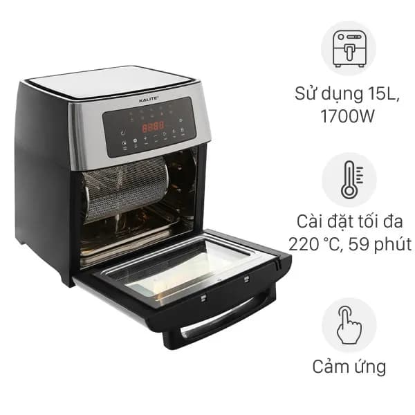 Top 1 so sánh giá Lò chiên không dầu kết hợp hấp Kalite 15 lít STEAM STAR - Tìm sản phẩm giá rẻ nhất - Ảnh 85