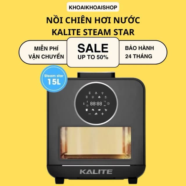 Top 1 so sánh giá Lò chiên không dầu kết hợp hấp Kalite 15 lít STEAM STAR - Tìm sản phẩm giá rẻ nhất - Ảnh 88