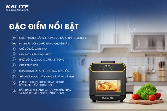 Top 1 so sánh giá Lò chiên không dầu kết hợp hấp Kalite 15 lít STEAM STAR - Tìm sản phẩm giá rẻ nhất - Ảnh 92