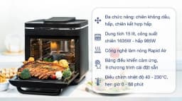 So sánh giá Lò chiên không dầu kết hợp hấp Kalite 15 lít STEAM X - Tìm sản phẩm giá rẻ nhất - Ảnh 3