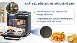 So sánh giá Lò chiên không dầu kết hợp hấp Kalite 15 lít STEAM X - Tìm sản phẩm giá rẻ nhất - Ảnh 9