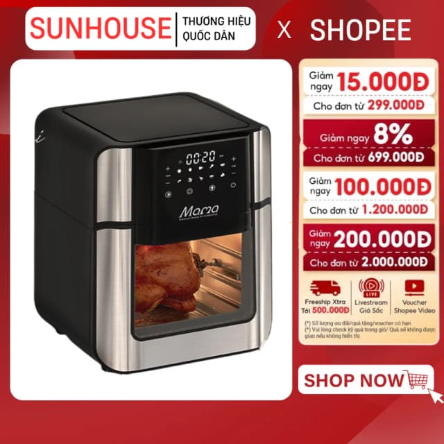 Top 1 so sánh giá Lò chiên không dầu Sunhouse Mama SHD4088 15 lít - Tìm sản phẩm giá rẻ nhất - Ảnh 15