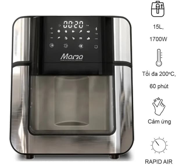Top 1 so sánh giá Lò chiên không dầu Sunhouse Mama SHD4088 15 lít - Tìm sản phẩm giá rẻ nhất - Ảnh 48