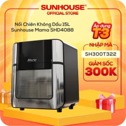 Lò chiên không dầu Sunhouse Mama SHD4088 15 lít - Giá rẻ nhất hôm nay - Ảnh 6