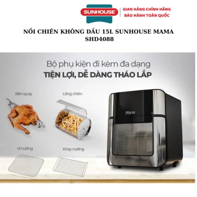 Top 1 so sánh giá Lò chiên không dầu Sunhouse Mama SHD4088 15 lít - Tìm sản phẩm giá rẻ nhất - Ảnh 59