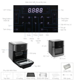 Lò chiên không dầu Sunhouse Mama SHD4088 15 lít - Giá rẻ nhất hôm nay - Ảnh 9