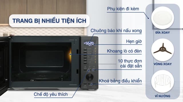 Top 1 so sánh giá Lò vi sóng có nướng Kocher KMEU-1025A 25 lít - Tìm sản phẩm giá rẻ nhất - Ảnh 15