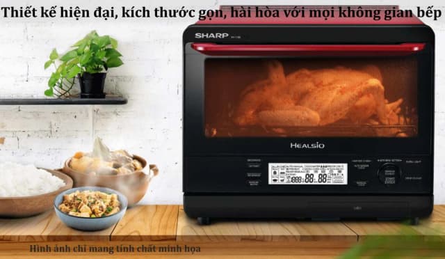 Lò vi sóng có nướng Sharp AX-1700VN 31 lít - Ảnh 3