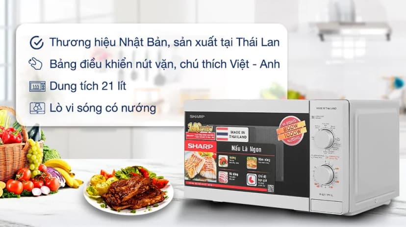 Lò vi sóng có nướng Sharp AX-1700VN 31 lít - Giá rẻ nhất hôm nay - Ảnh 81