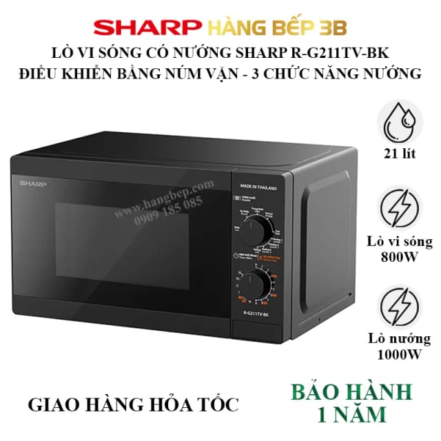 So sánh giá Lò vi sóng có nướng Sharp R-G211TV-BK 21 lít rẻ nhất? - Ảnh 13