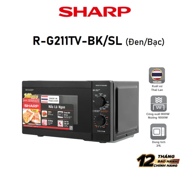 So sánh giá Lò vi sóng có nướng Sharp R-G211TV-BK 21 lít rẻ nhất? - Ảnh 19