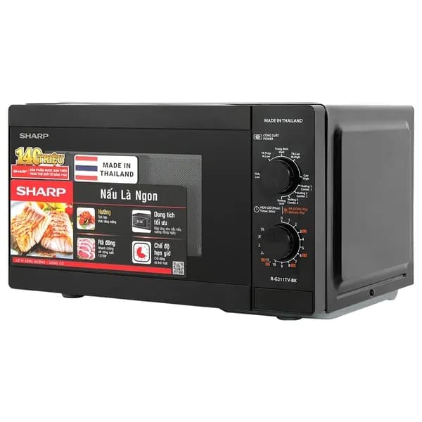 So sánh giá Lò vi sóng có nướng Sharp R-G211TV-BK 21 lít rẻ nhất? - Ảnh 4
