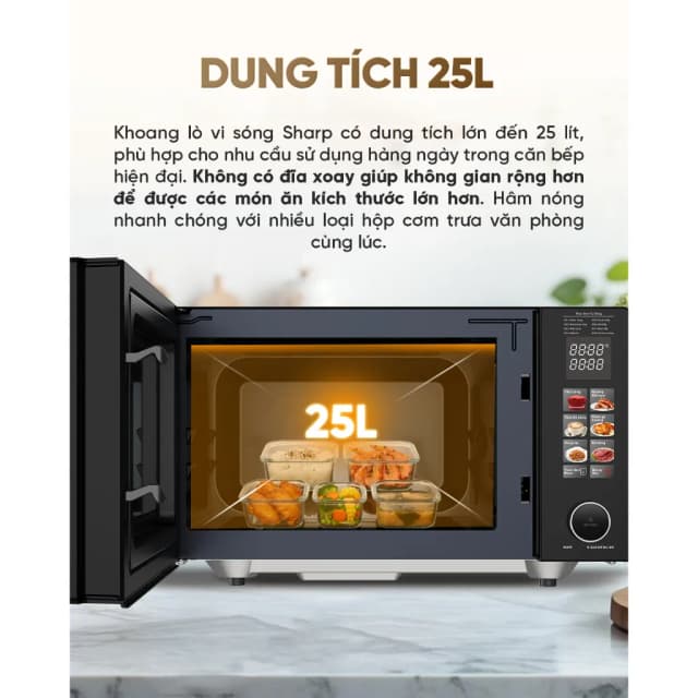 So sánh giá Lò vi sóng có nướng Sharp R-G2545FBC-BK 25 lít rẻ nhất? - Ảnh 9