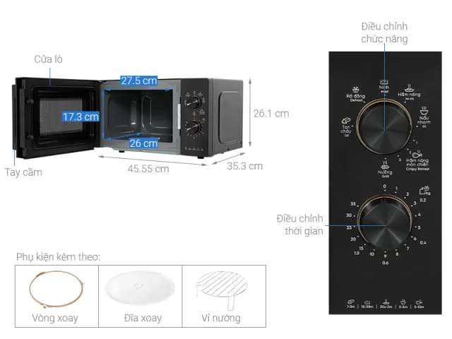 Top 1 so sánh giá Lò vi sóng có nướng Electrolux EMG20K38GWP 20 lít - Tìm sản phẩm giá rẻ nhất - Ảnh 63