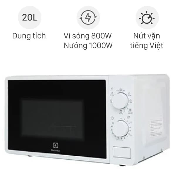 Top 1 so sánh giá Lò vi sóng có nướng Electrolux EMG20K38GWP 20 lít - Tìm sản phẩm giá rẻ nhất - Ảnh 9