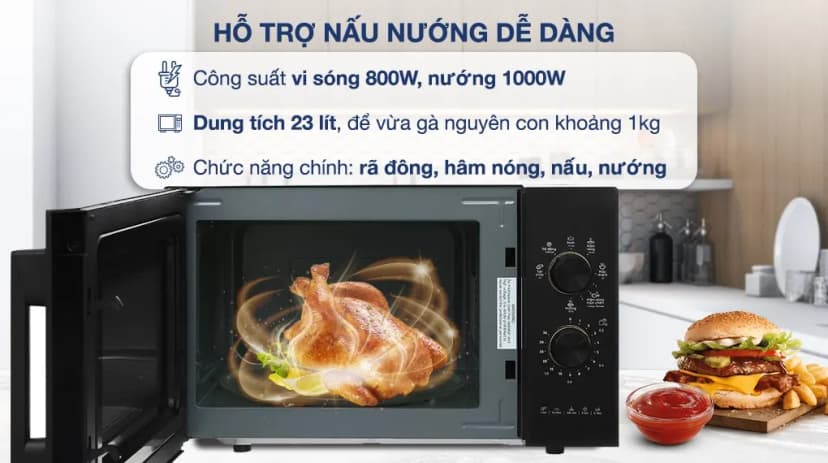 So sánh giá Lò vi sóng có nướng Electrolux EMG23K22B 23 lít - Tìm sản phẩm giá rẻ nhất - Ảnh 3