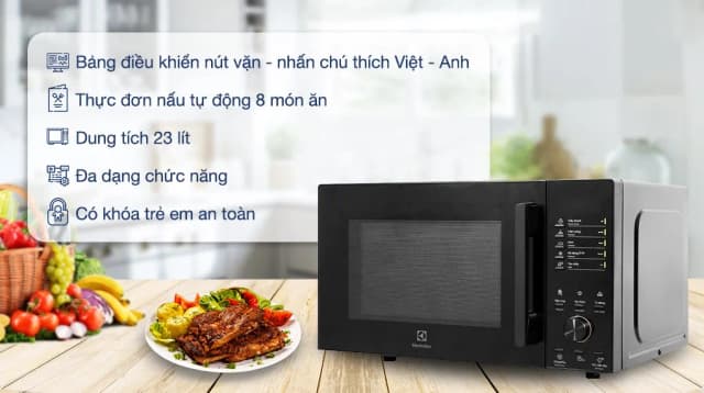Top 1 so sánh giá Lò vi sóng Electrolux EMM23D22B 23 lít - Tìm sản phẩm giá rẻ nhất - Ảnh 6