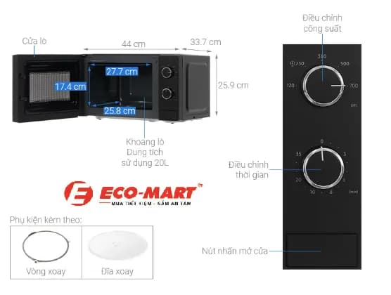 So sánh giá Lò vi sóng Samsung MS20A3010AL/SV 20 lít - Tìm sản phẩm giá rẻ nhất - Ảnh 7