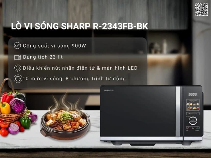 So sánh giá Lò vi sóng Sharp R-2343FB-BK 23 lít - Tìm sản phẩm giá rẻ nhất - Ảnh 10