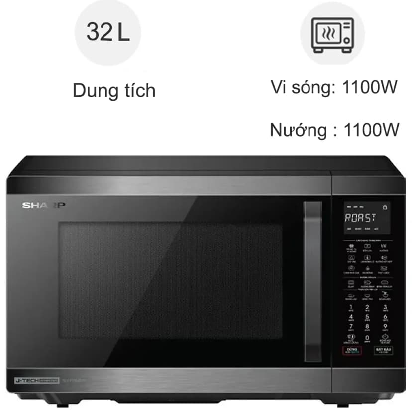 So sánh giá Lò vi sóng có nướng Sharp R-C932XVN-BST 32 lít - Tìm sản phẩm giá rẻ nhất - Ảnh 14