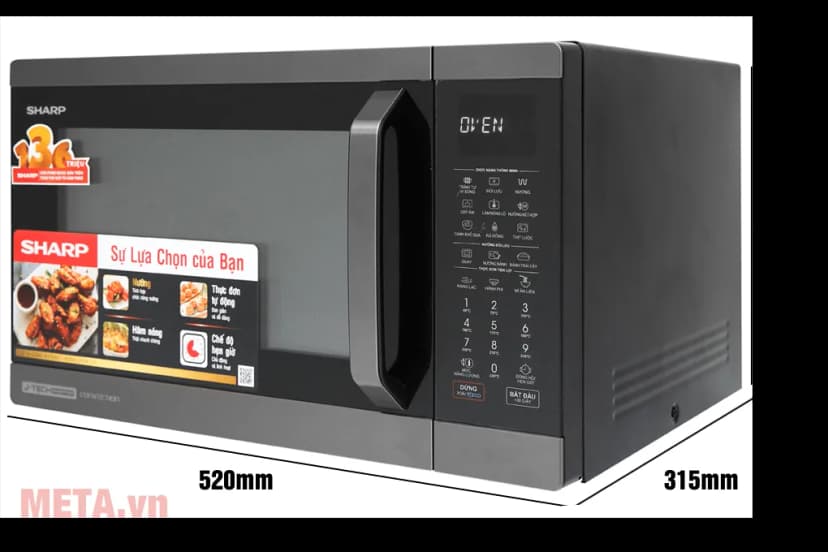 So sánh giá Lò vi sóng có nướng Sharp R-C932XVN-BST 32 lít - Tìm sản phẩm giá rẻ nhất - Ảnh 6