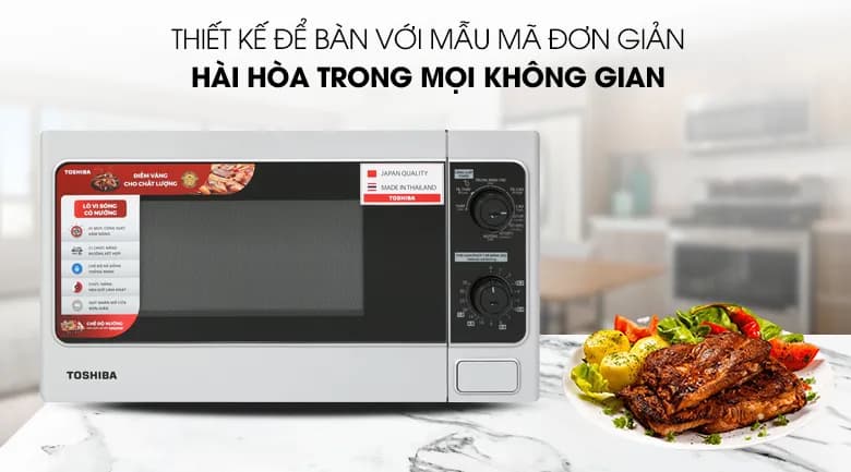 Lò vi sóng có nướng Toshiba ER-SGM20(S1)VN 20 lít - Giá rẻ nhất hôm nay - Ảnh 6