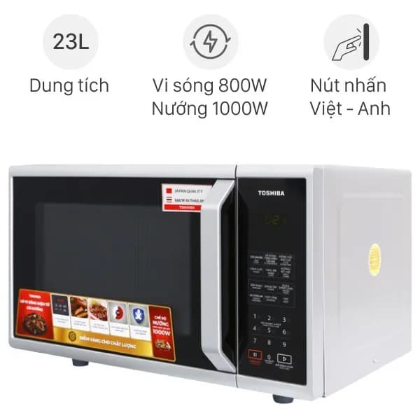 Top 1 so sánh giá Lò vi sóng có nướng Toshiba ER-SGS23(S1)VN 23 lít - Tìm sản phẩm giá rẻ nhất - Ảnh 4