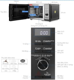 So sánh giá Lò vi sóng có nướng Toshiba MW3-AC27PE(BM)VN 27 lít - Tìm sản phẩm giá rẻ nhất - Ảnh 9