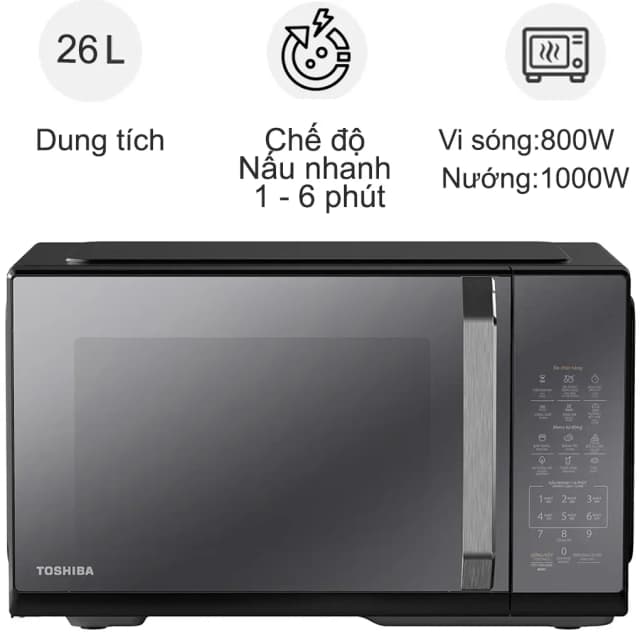 So sánh giá Lò vi sóng có nướng Toshiba MW3-EG26PE(BM)VN 26 lít rẻ nhất? - Ảnh 8
