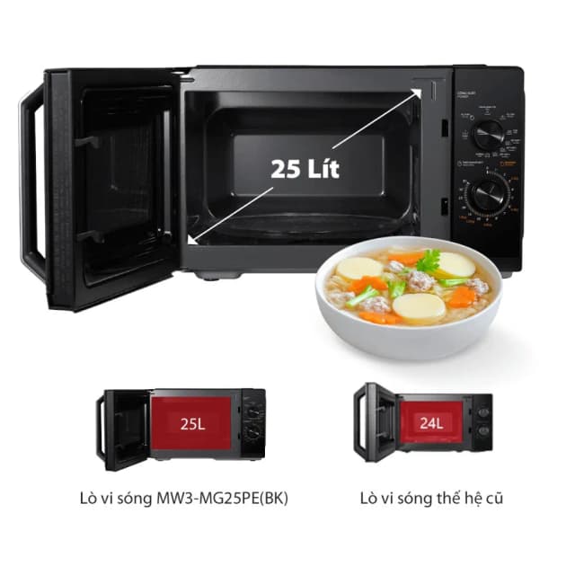 So sánh giá Lò vi sóng có nướng Toshiba MW3-MG25PE(BK) 25 lít rẻ nhất? - Ảnh 13