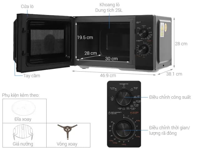 So sánh giá Lò vi sóng có nướng Toshiba MW3-MG25PE(BK) 25 lít rẻ nhất? - Ảnh 20