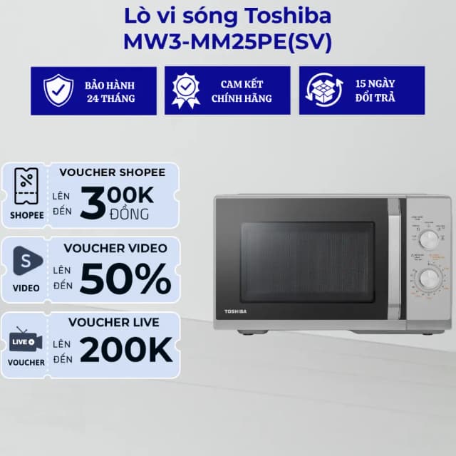 Top 1 so sánh giá Lò vi sóng Toshiba MW3-MM25PE(SV) 25 lít - Tìm sản phẩm giá rẻ nhất - Ảnh 5