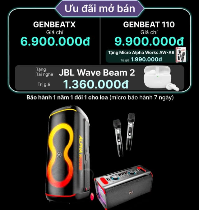 So sánh giá Loa Bluetooth Alpha Works AW-GENBEATX rẻ nhất? - Ảnh 6