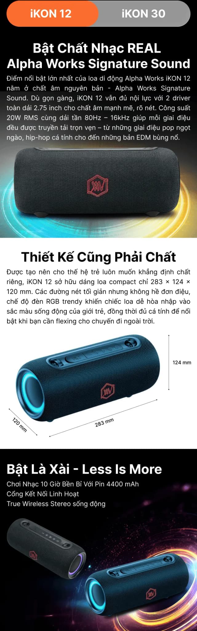 So sánh giá Loa Bluetooth Alpha Works AW-IKON30 rẻ nhất? - Ảnh 10