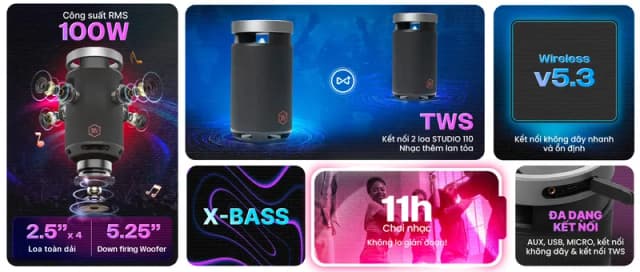 So sánh giá Loa Bluetooth Alpha Works AW-STUDIO110 rẻ nhất? - Ảnh 18
