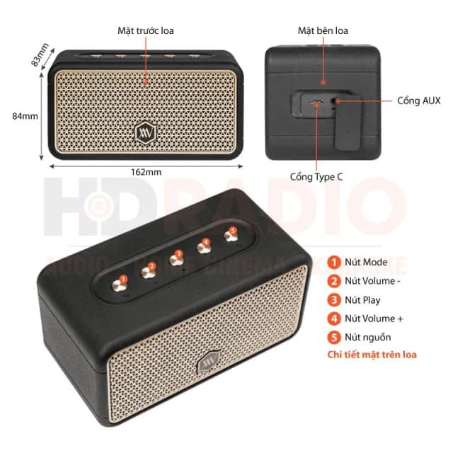 So sánh giá Loa Bluetooth Alpha Works AW-W38 rẻ nhất? - Ảnh 5