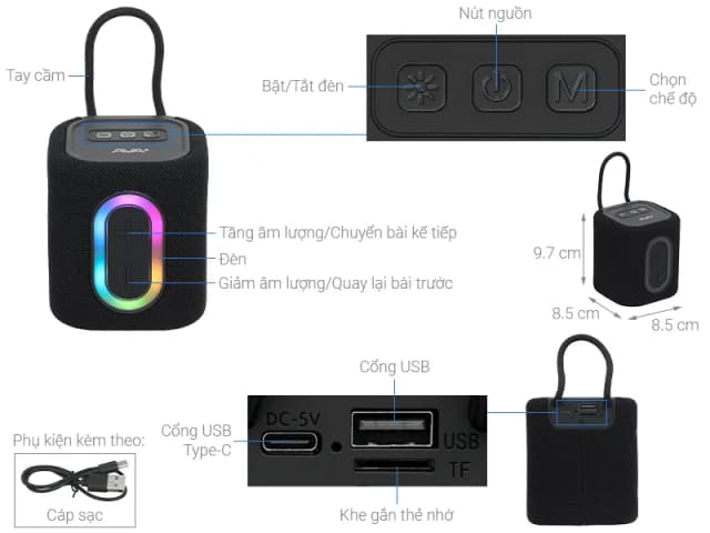 So sánh giá Loa Bluetooth AVA+ Freego Z21 rẻ nhất? - Ảnh 4