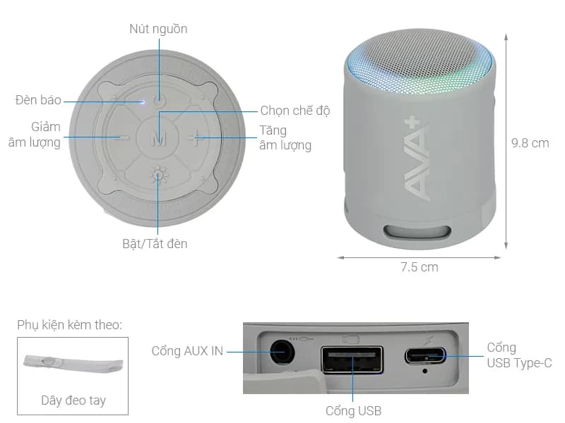 So sánh giá Loa Bluetooth AVA+ FreeGo F13 - Tìm sản phẩm giá rẻ nhất - Ảnh 4