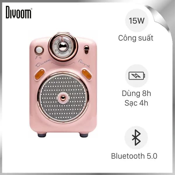 Loa Bluetooth Divoom Fairy-ok Pink - Ảnh 2