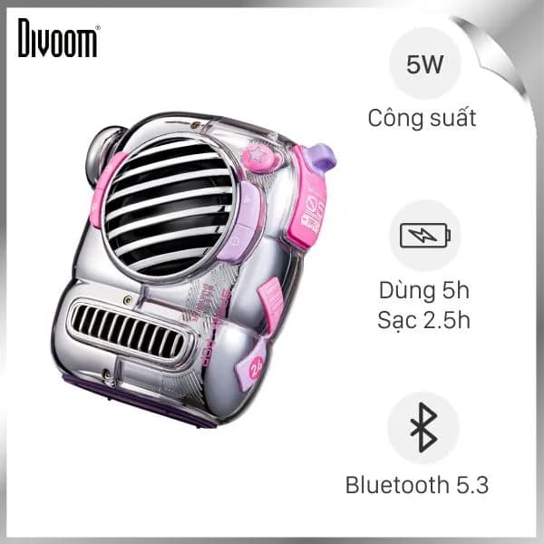 Loa Bluetooth Divoom Spark-Pop Pink - Ảnh 48