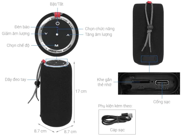 So sánh giá Loa Bluetooth Monster S310 Superstar MS11902 rẻ nhất? - Ảnh 4