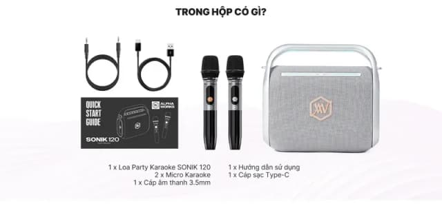 So sánh giá Loa Bluetooth Party Alpha Works Sonik 120 VNE rẻ nhất? - Ảnh 16