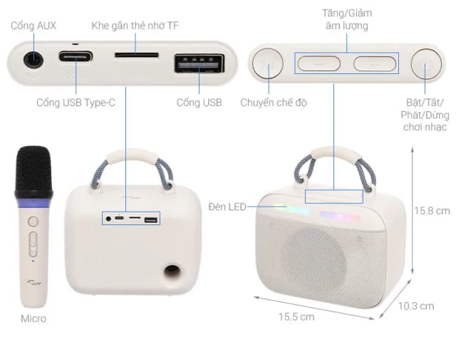 So sánh giá Loa Bluetooth Rezo K3 1 Mic rẻ nhất? - Ảnh 3