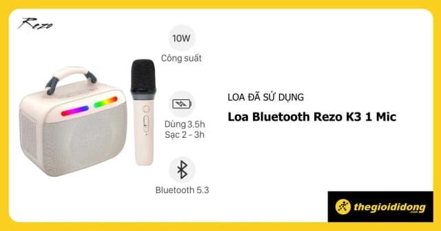 So sánh giá Loa Bluetooth Rezo K3 1 Mic rẻ nhất? - Ảnh 7