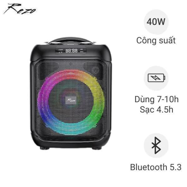 Loa Bluetooth Rezo K5 Powerbox - Ảnh 5