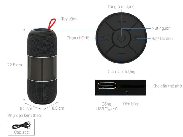 So sánh giá Loa Bluetooth Rezo Ledmi K311 rẻ nhất? - Ảnh 3