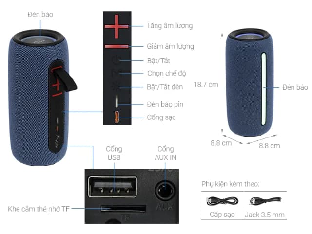 So sánh giá Loa Bluetooth Rezo Light Motion K118 rẻ nhất? - Ảnh 2