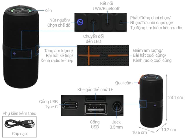 So sánh giá Loa Bluetooth Rezo Wave Pro rẻ nhất? - Ảnh 6