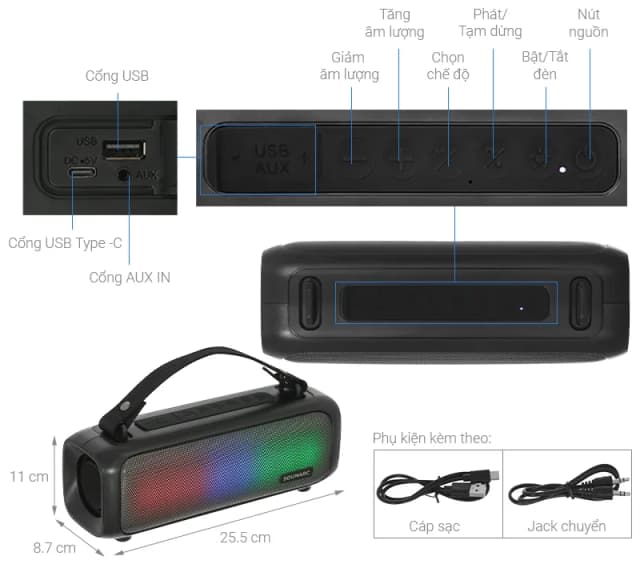 So sánh giá Loa Bluetooth Sounarc P3 Portable Speaker rẻ nhất? - Ảnh 9