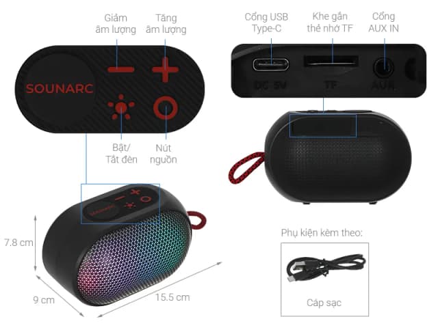 So sánh giá Loa Bluetooth Sounarc XR3 Portable Speaker rẻ nhất? - Ảnh 7